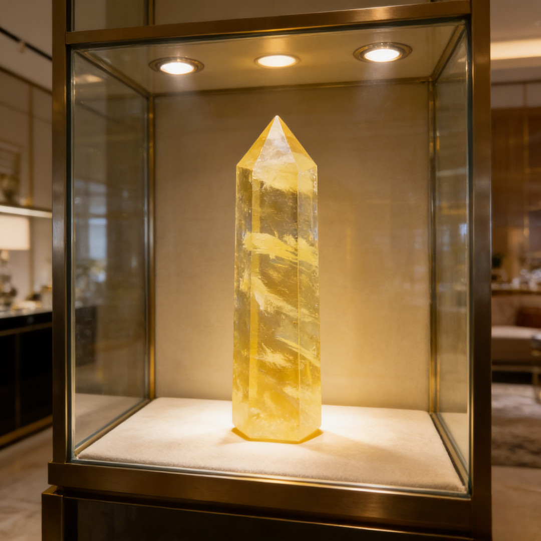 Large Natural Citrine Quartz Healing Big Crystal Jumbo Tower Point Wand Obelisk