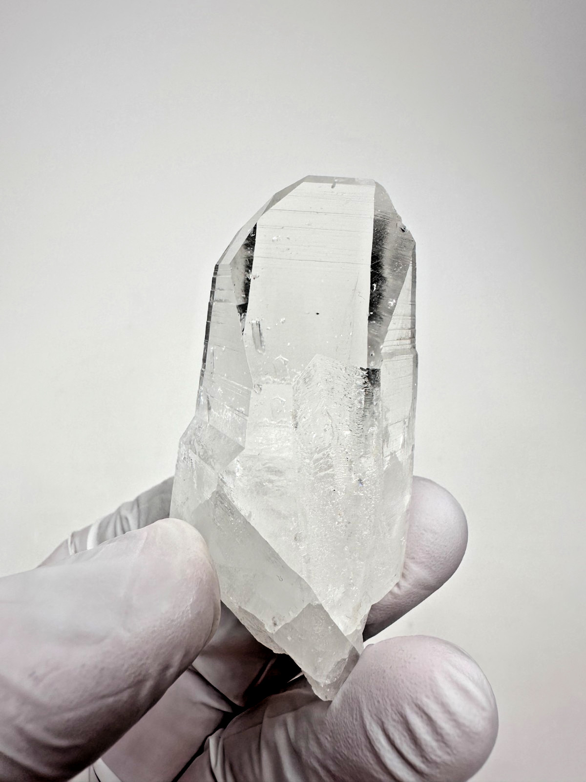 Optical Clear Colombian Lemurian Quartz Crystal Point