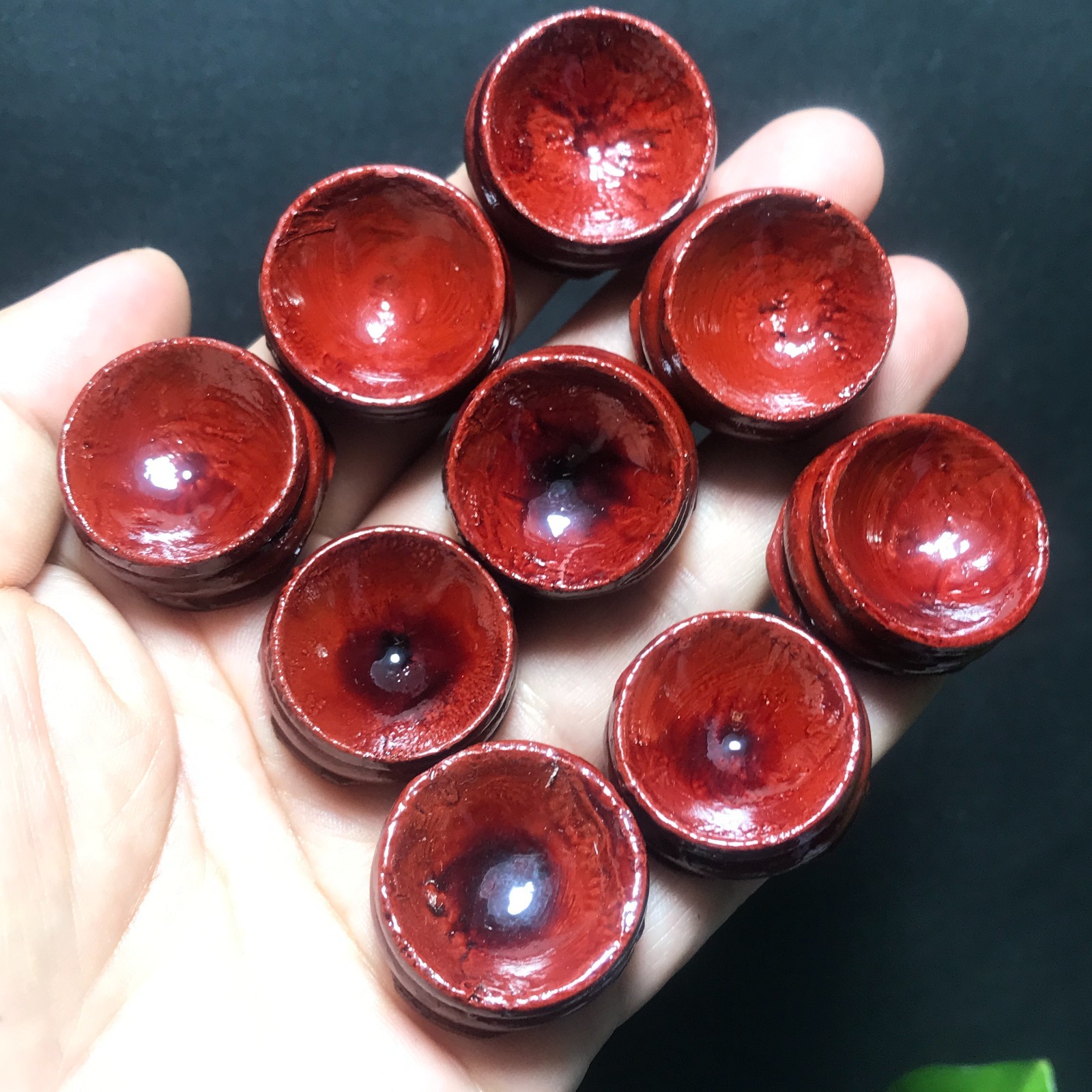 10pcs 10pcs Red Wood Display Stand For 25MM Crystal Ball Sphere Holder wholesale