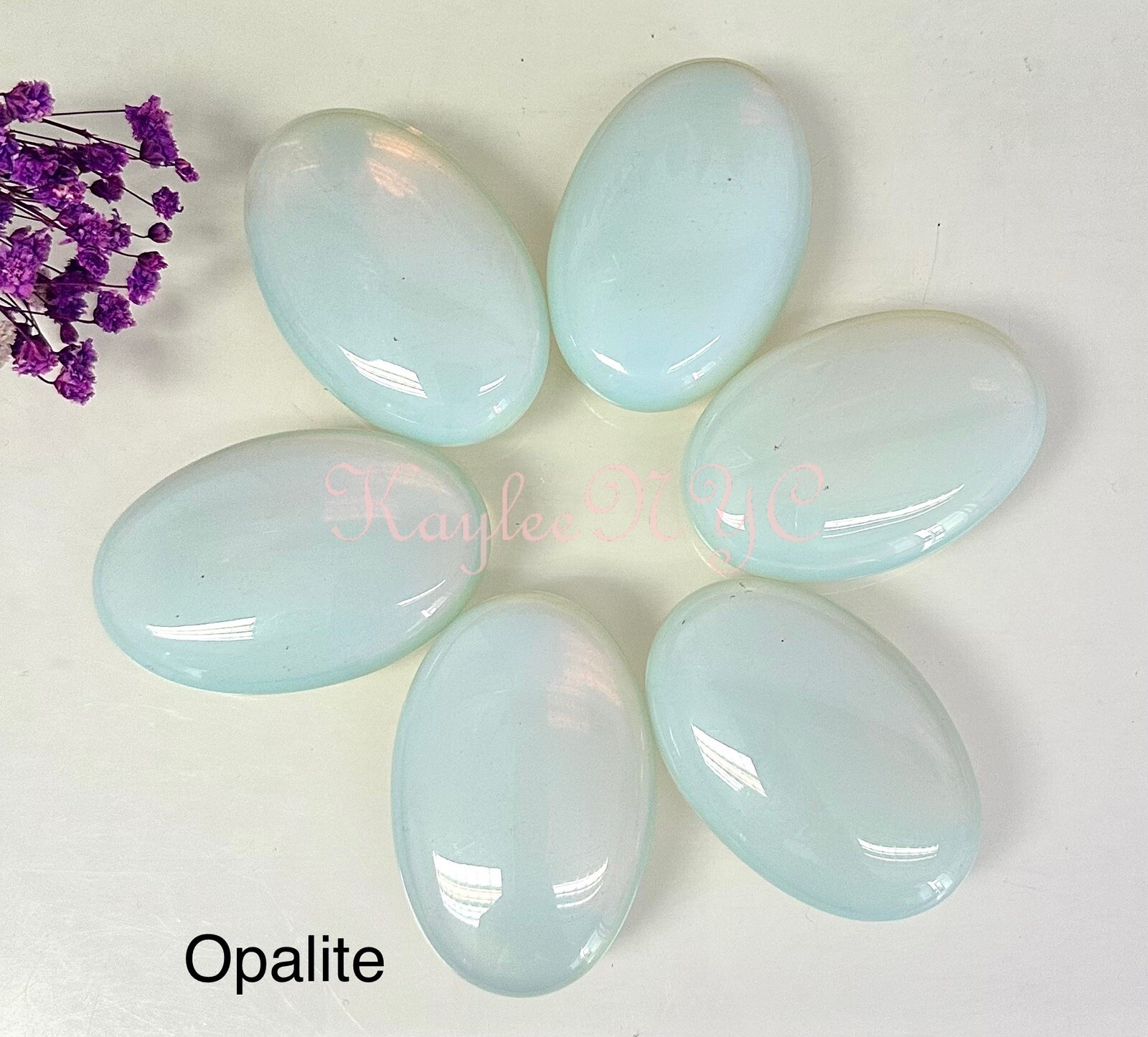 Wholesale Lot 8PCs Natural Mix Crystal Palm Stone Crystal Healing