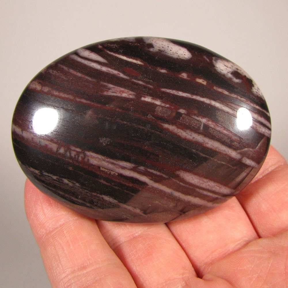 2.8″ RED TIGER IRON Polished Palm Stone – Australia