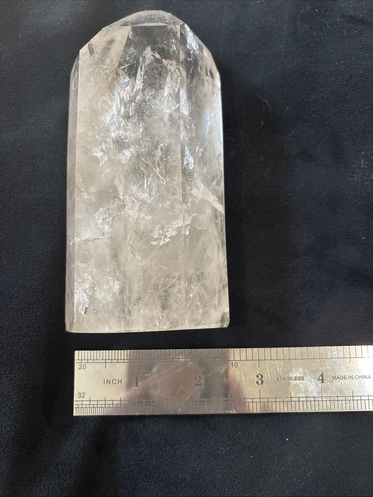 Natural Clear Quartz Crystal Point Tower Generator 1lb 12oz 6” Healing Stone