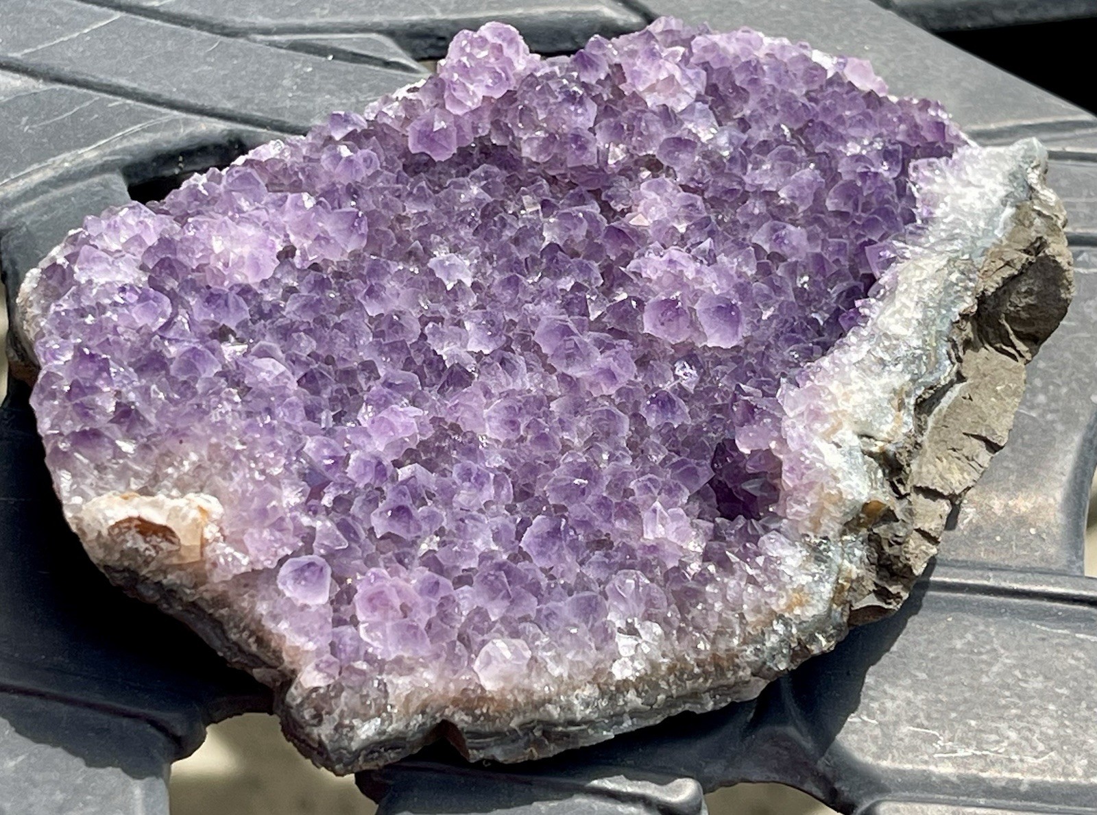 Amethyst Crystal Cluster H 5 7/16” X W 3 5/32” X H 1 1/64” 305.41 Grams Uruguay