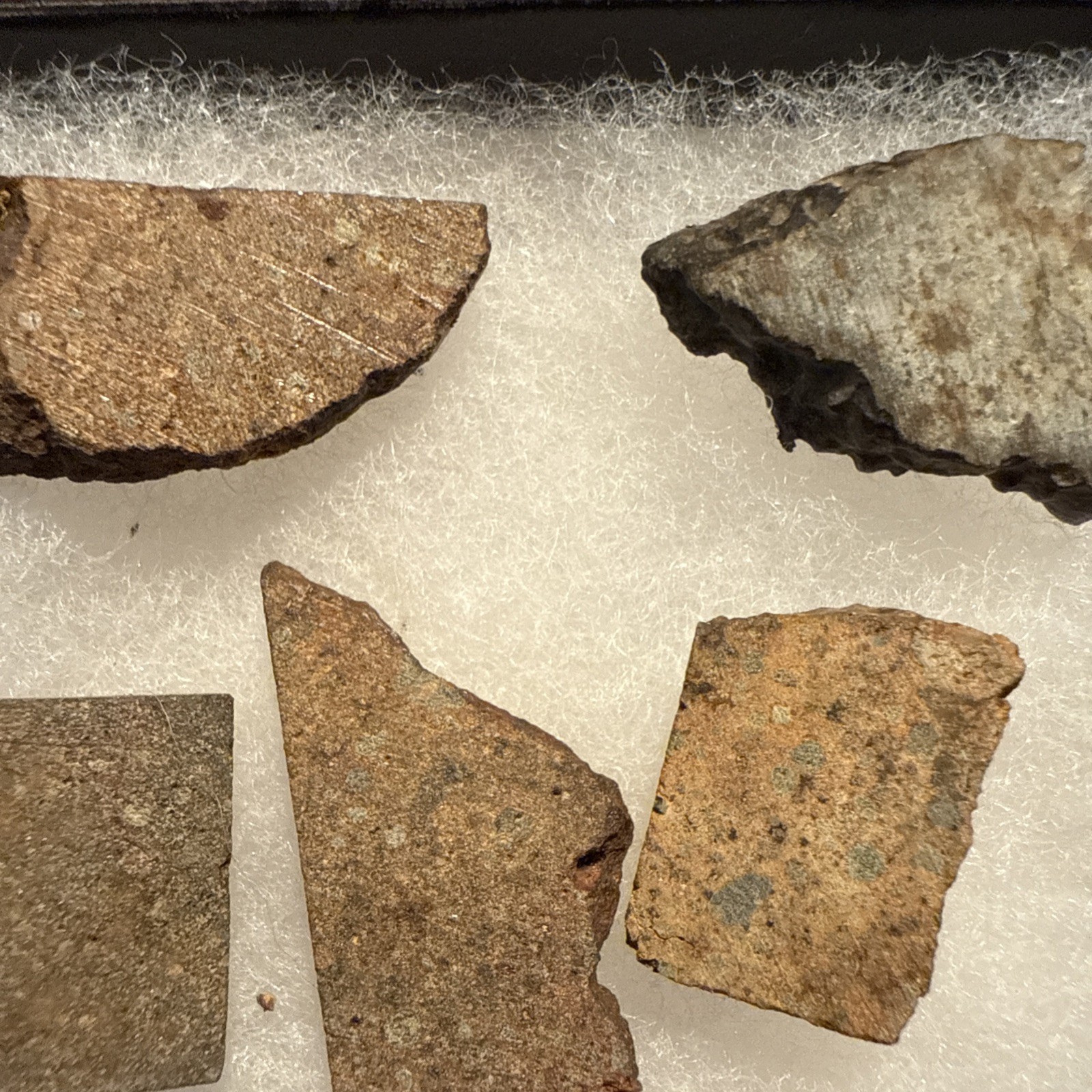 25.7 g Chondrite Meteorite Slices, Africa (5 Slices great for resale)