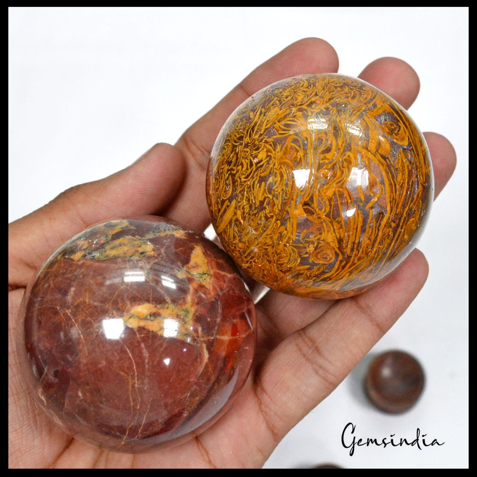 8900 Ct Natural Untreated Multi Gems Healing Crystal Mineral Sphere Gems W Stand