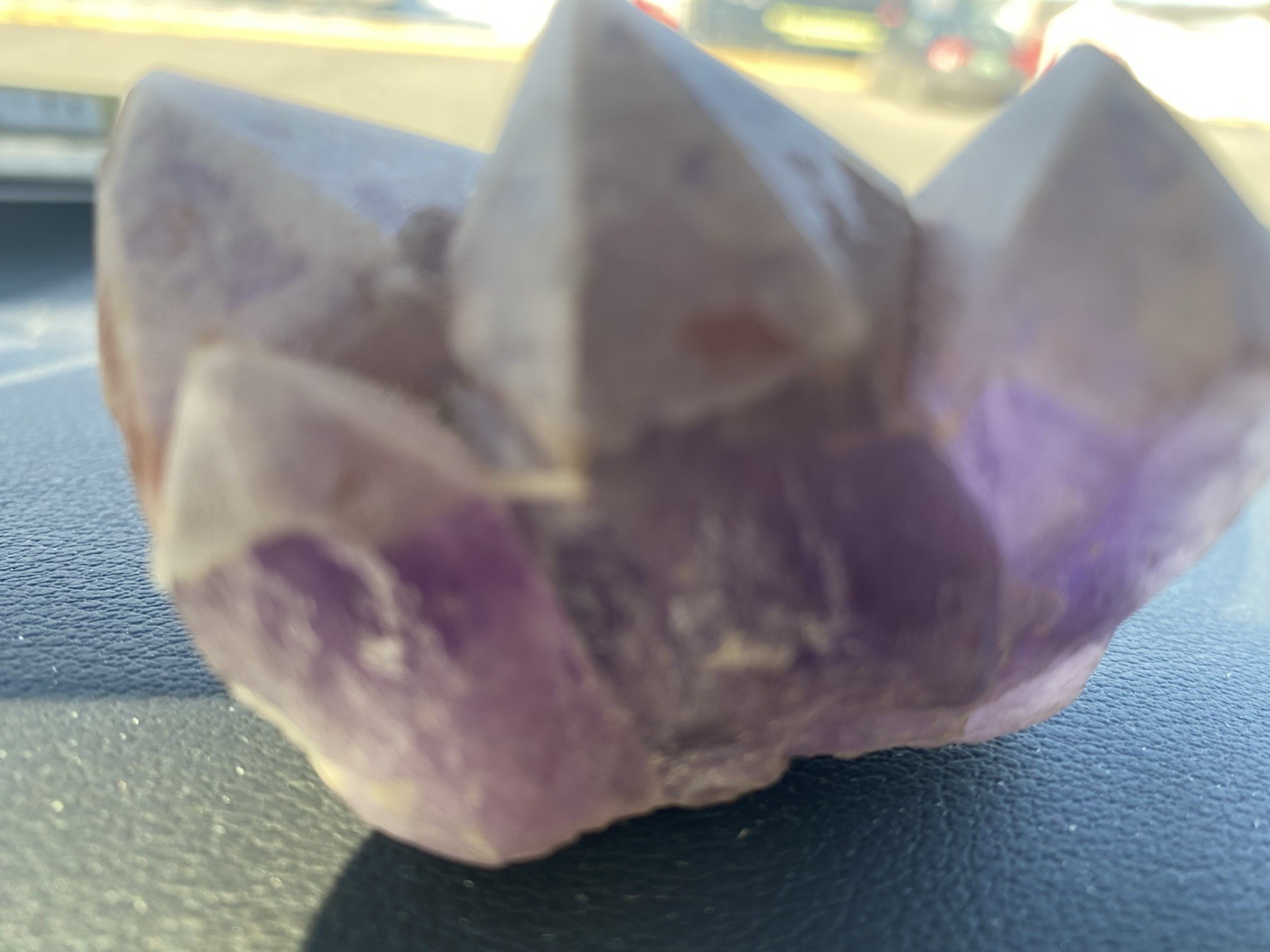 White Capped Amethyst Crystals, Austrian Alps, Austria 21/2×13/4×13/4 Inches