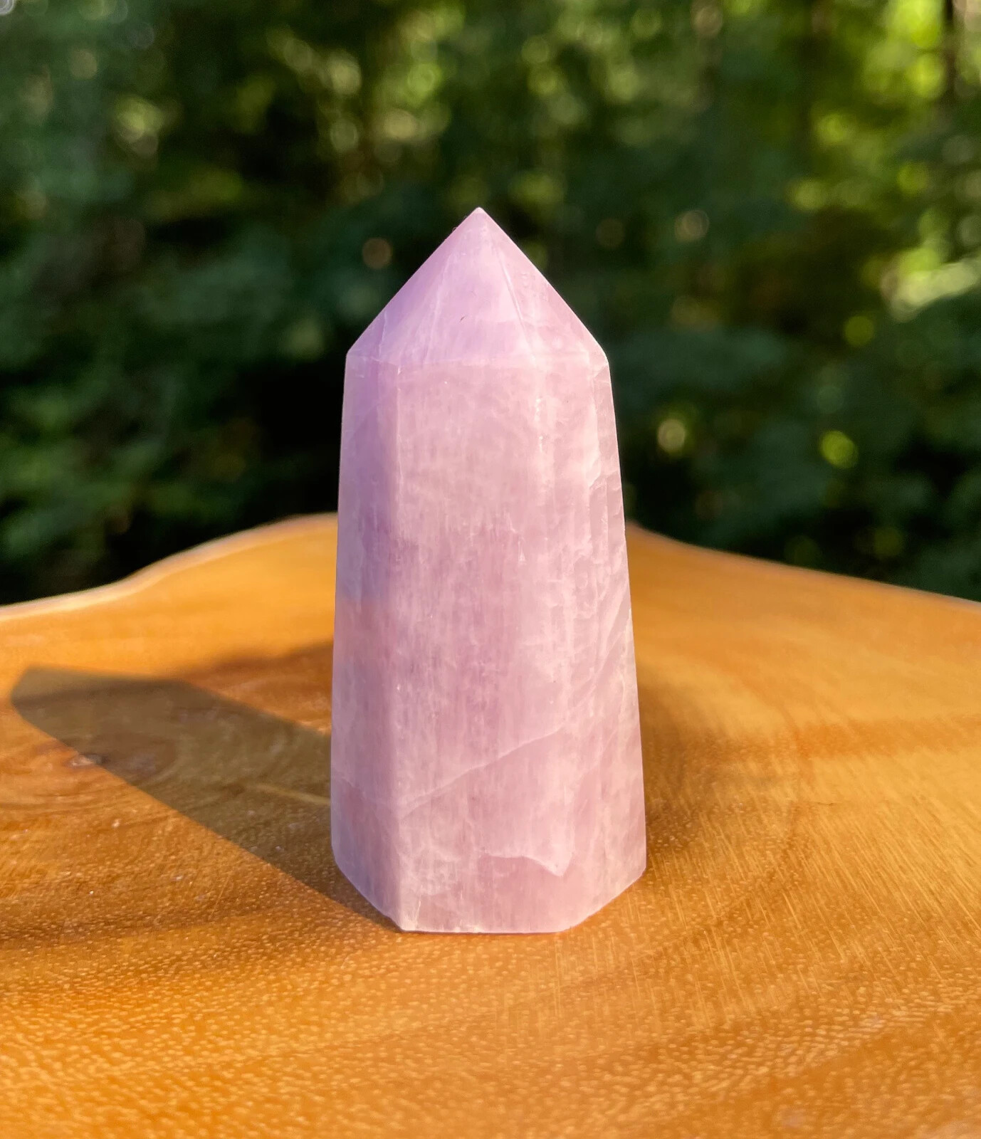 Awesome Lilac Purple Kunzite Point *Flashy *Stone of Emotion *Peace *Calmness