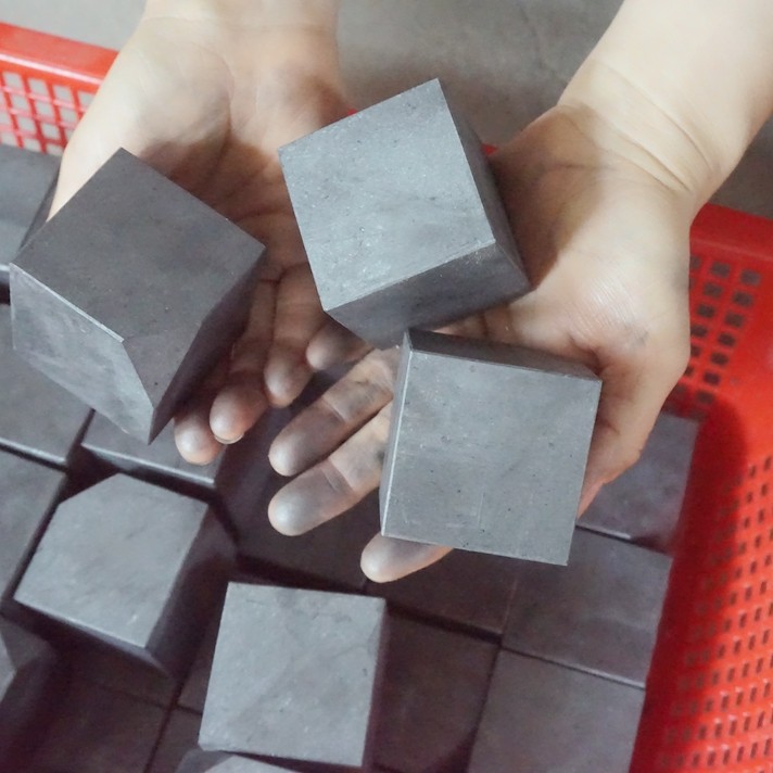 4.5LB 10 Natural Shungite Protect Radiation Crystal Square Heptahedron Healing