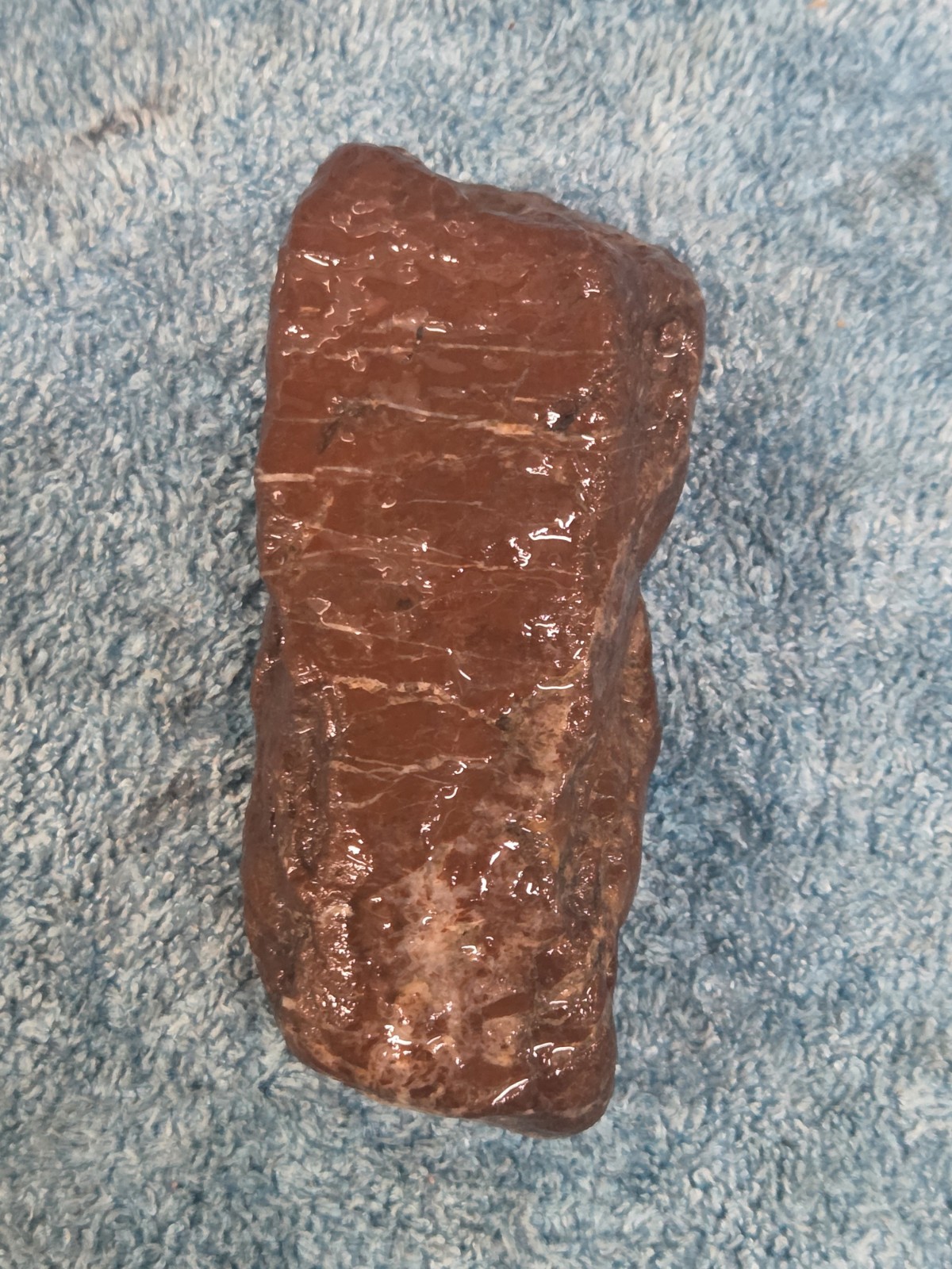 Red Jasper Raw Rock 300 grams, 4” x 1 1/4″ x 1 1/4″ Rough Lapidary Material