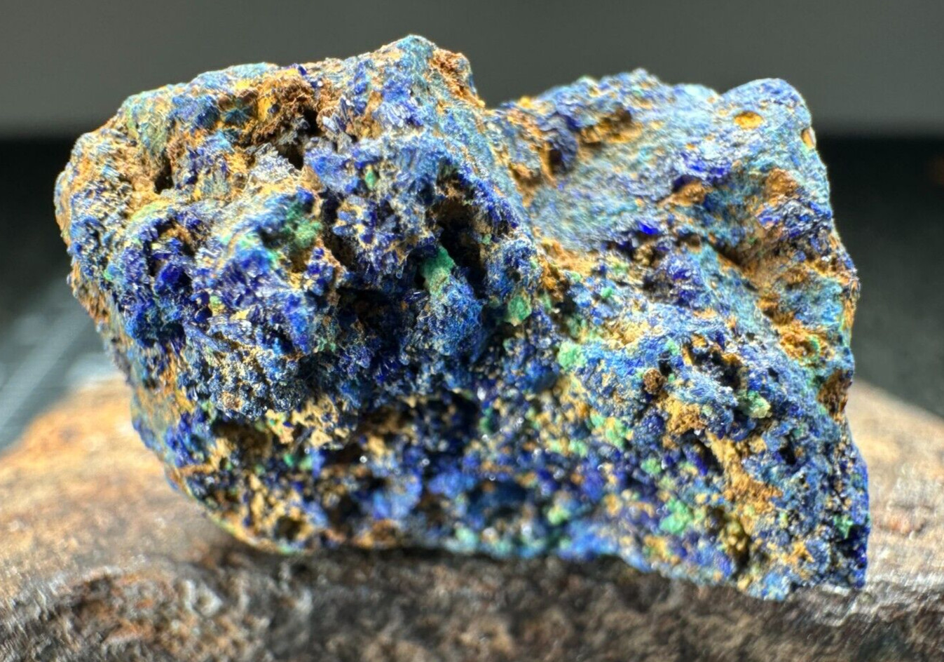 ➤8 PC LOT – Malachite-Azurite-Barite-Hematite-No ID Rutile?- GRAPHIC MINE NM➤882