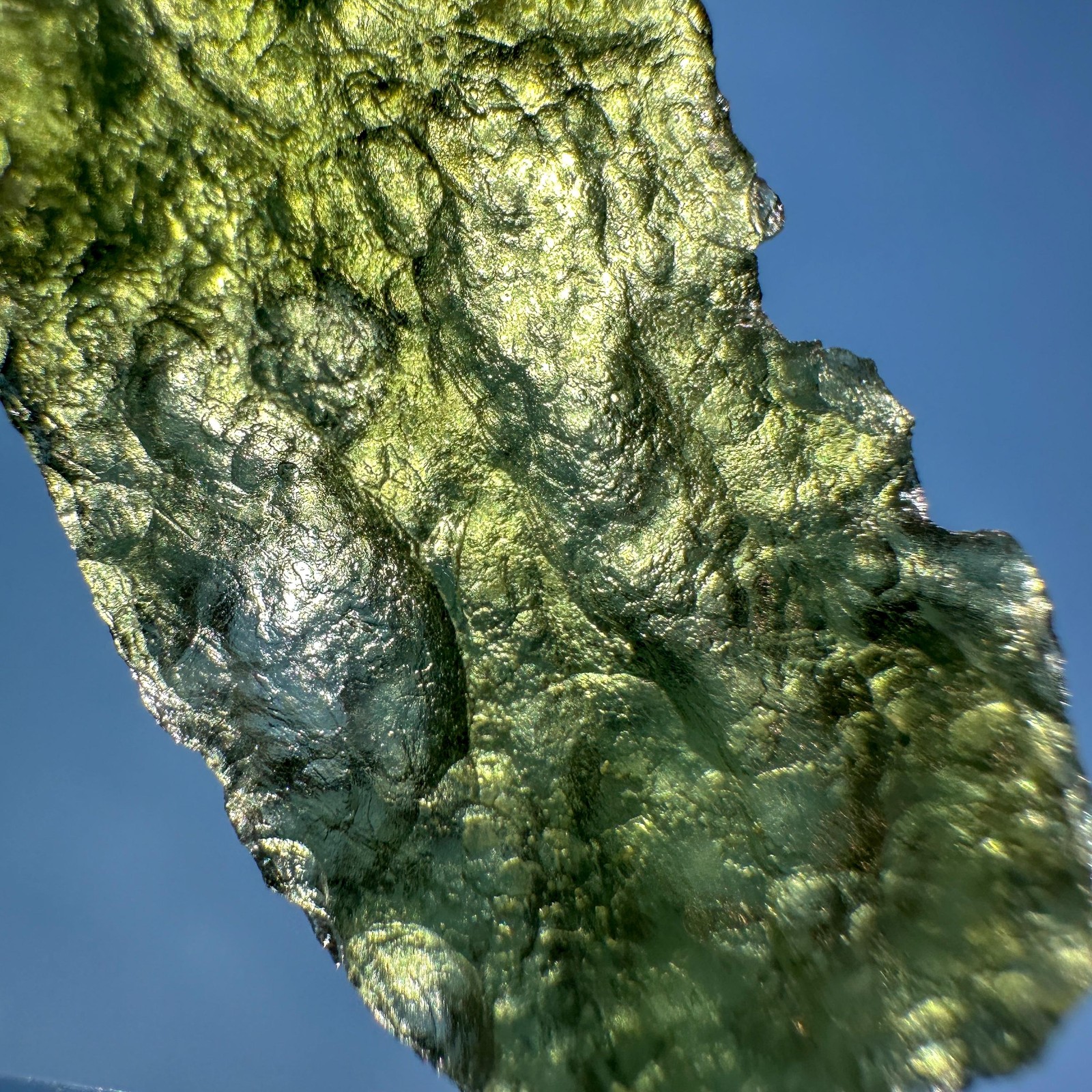 Raw Big Natural Moldavite / Rough Authentic Green Czech Republic Tektite