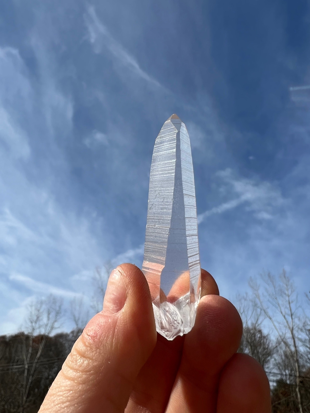 Lemurian “Seed” Quartz Crystal Point, Lemurian Quartz from Minas Gerais, Brazil
