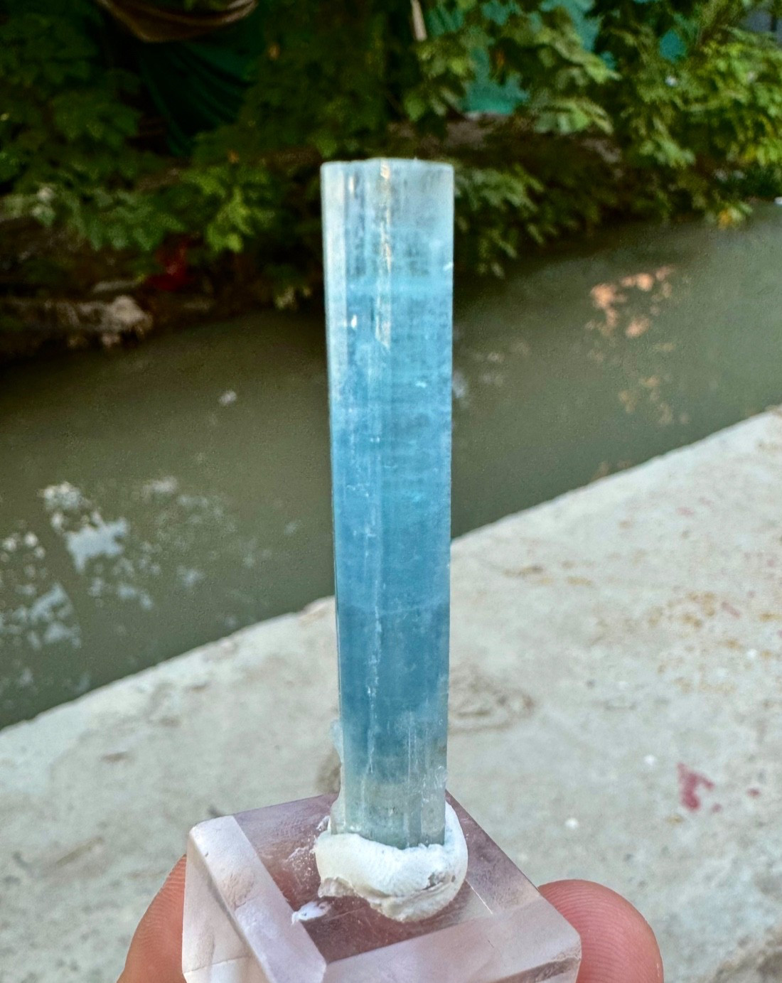 Natural Rich Blue Aquamarine Crystal , Shigar Valley , Skrdu @ Mineral Specimens