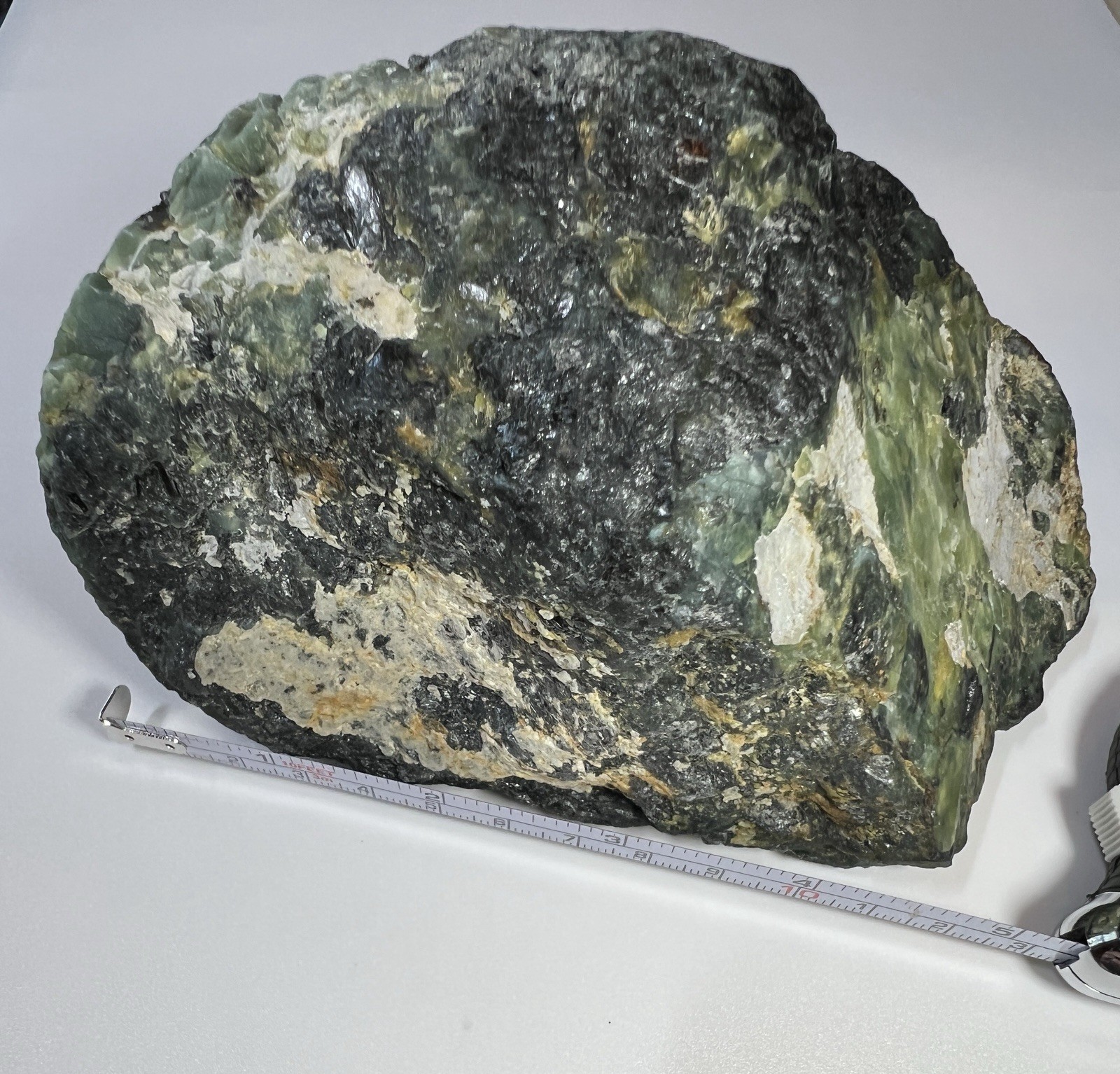 3.2 Lb Chatoyant Nephrite w Magnetite -Washington