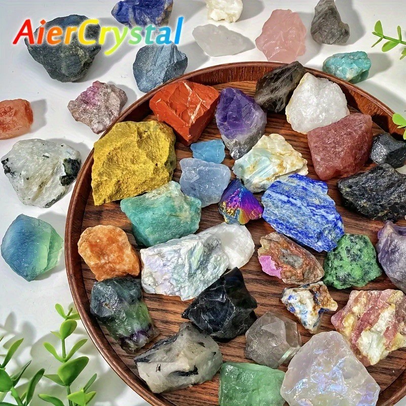12 Colors Natural Quartz Crystal Raw Stones Chakra Meditation Decor Gift