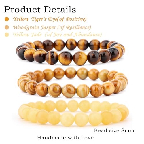 2/3-Pieces 4mm 6mm 8mm Natural Crystal Gemstone – Handmade Reiki Energy