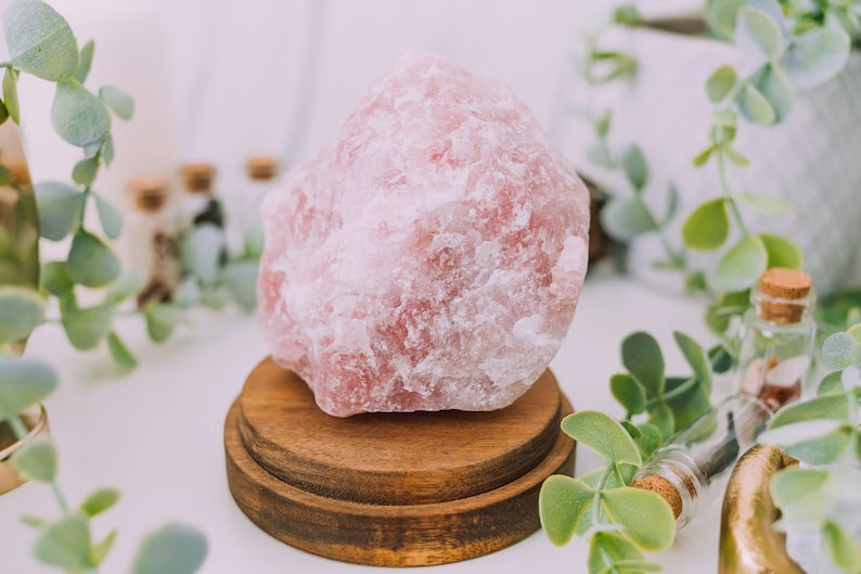 JUMBO Rose Quartz Natural Raw Crystals – Choose Size Huge Chunks (Love Stone)