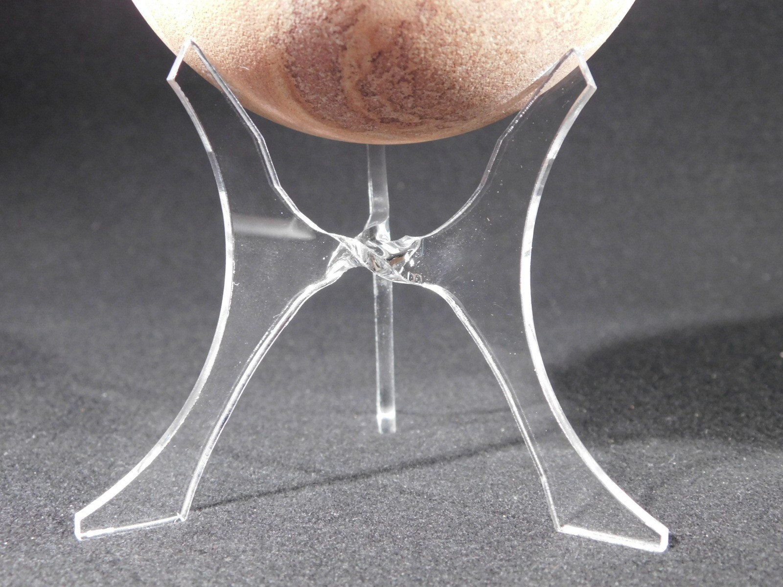 Sphere Display Stand Three Post Clear Lucite Large Size TT13