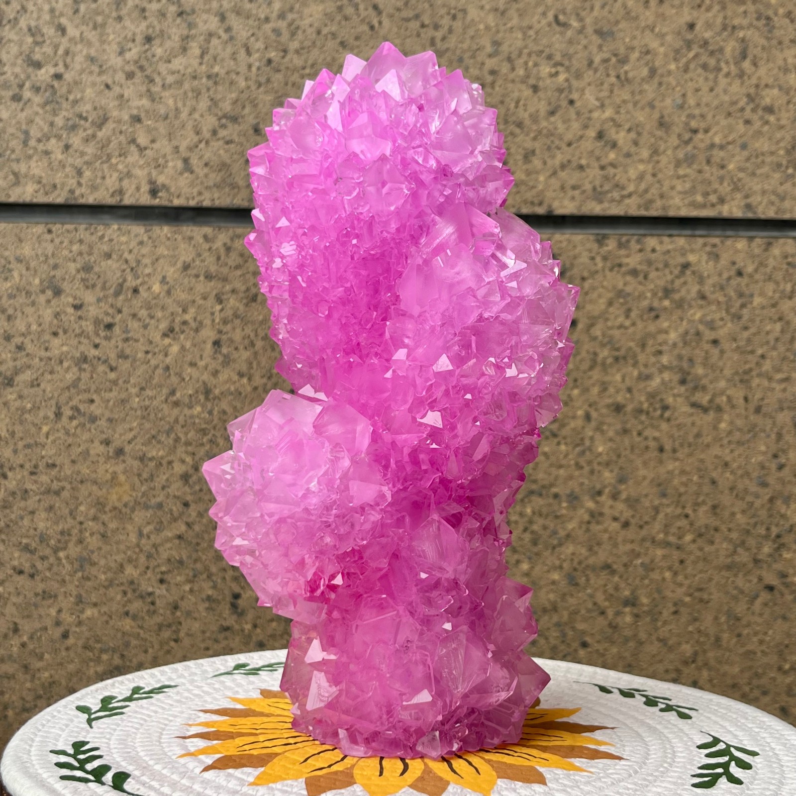 6.2 lb Alum Crystal Cluster Sharp Point Tower Formation Specimen