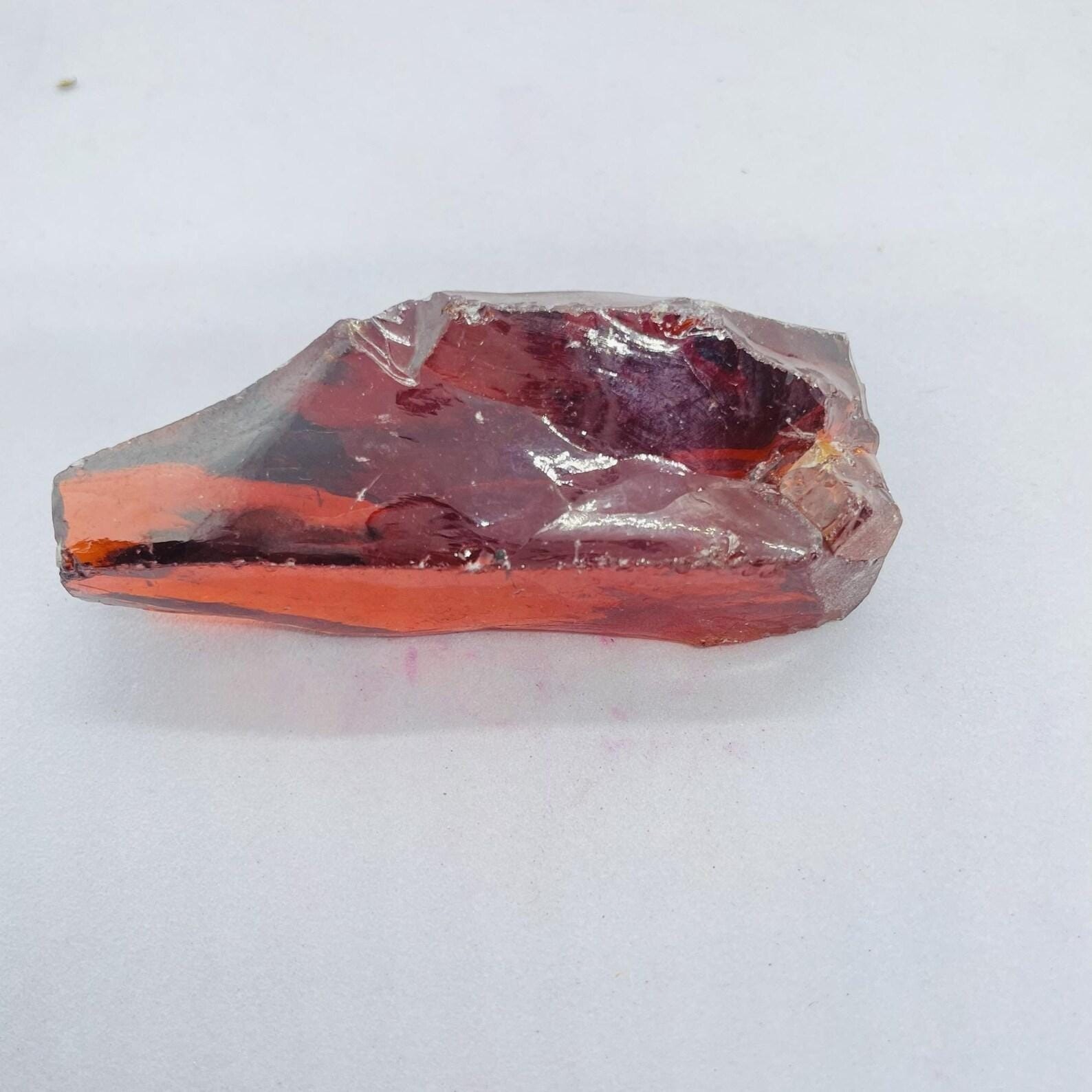 Orange Crystal Zircon Rough 300–350CT, Natural Raw Gem for Faceting Practice