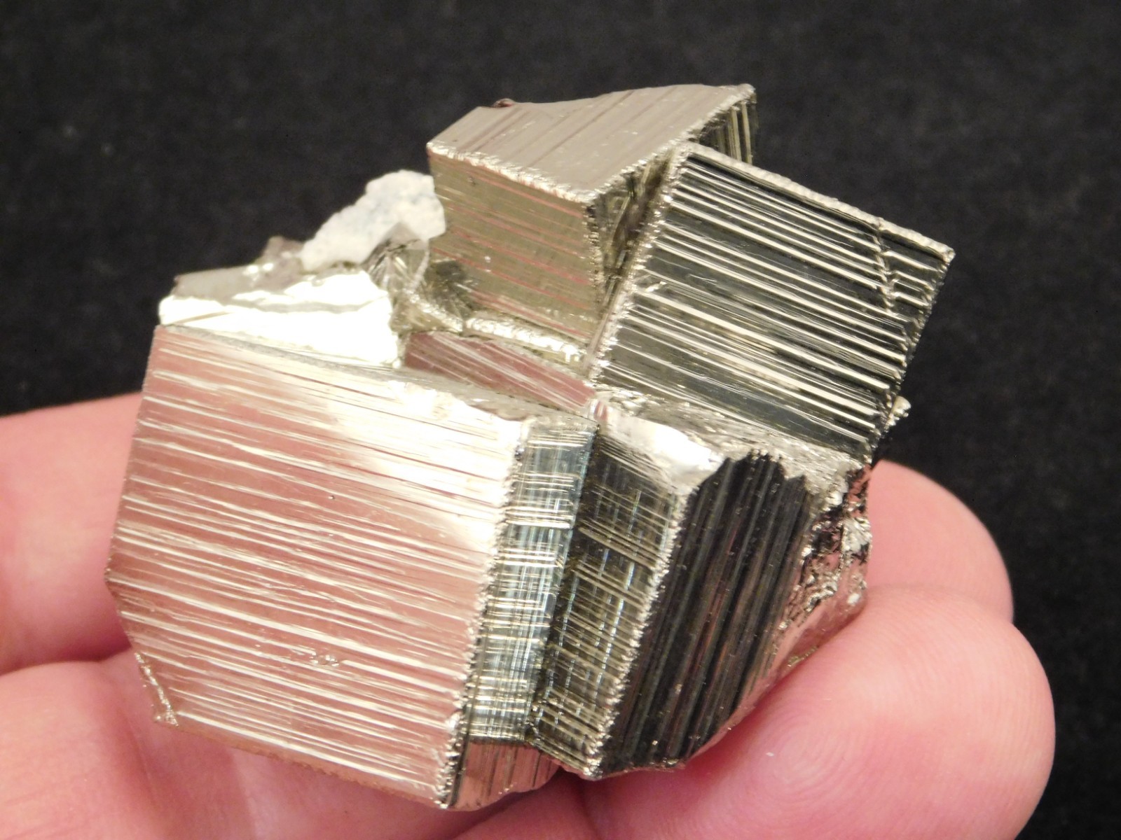 Smaller Nice and 100% Natural Pyrite CUBE Cluster Huanzala Mine Peru 132gr