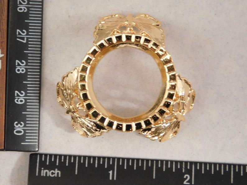 Sphere Display Stand BUTTERFLY Design Gold Color Small Size