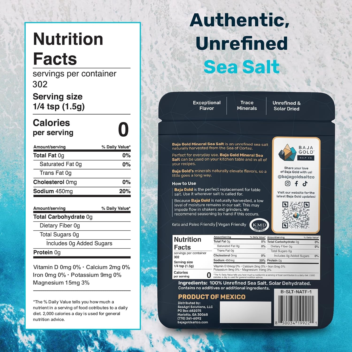 Signature Mineral Sea Salt – Recommended by Gary Brecka – Organic Natural Grain