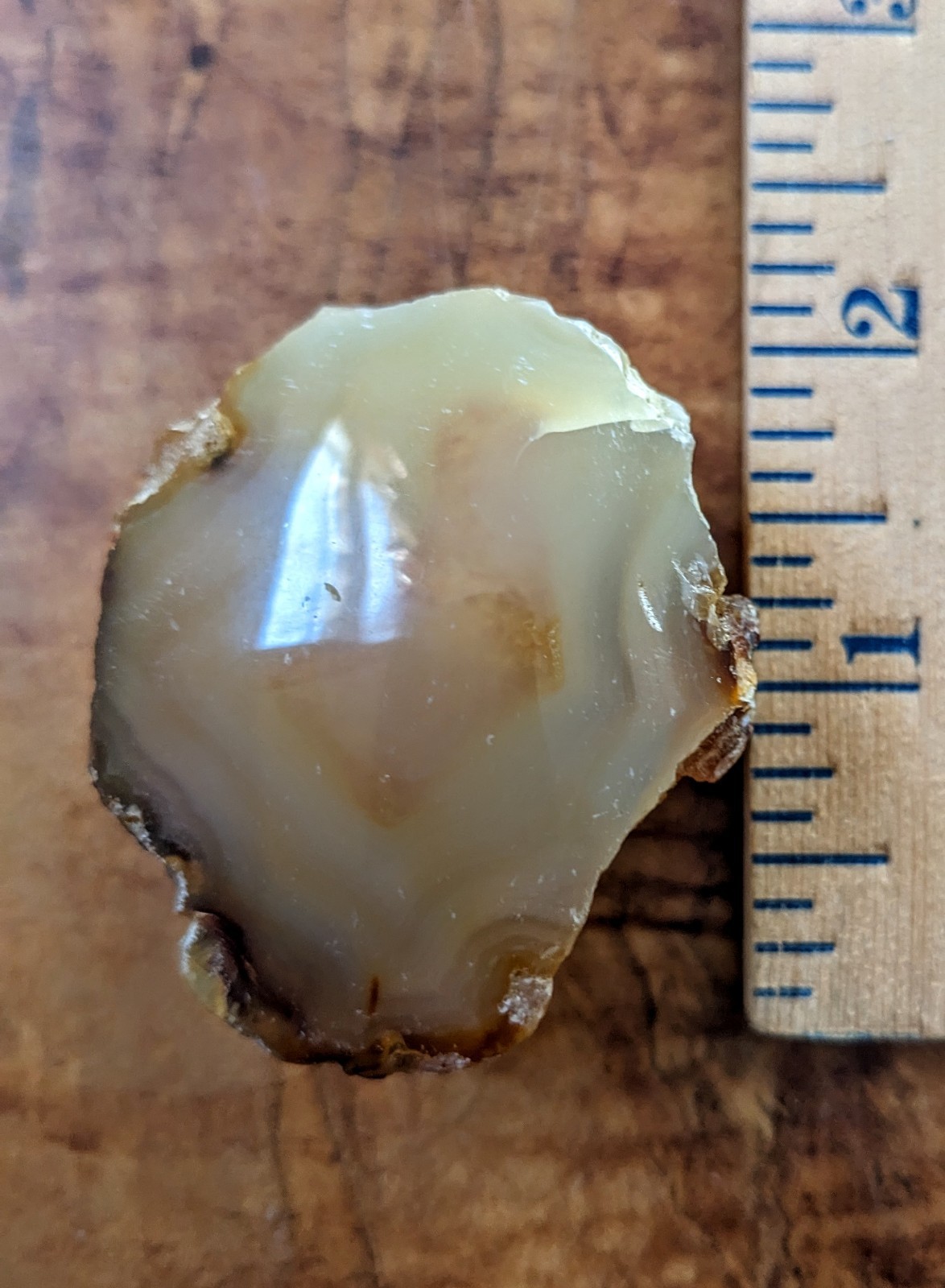 68g Enhydro Carnelian Agate With Banding From Indonesia