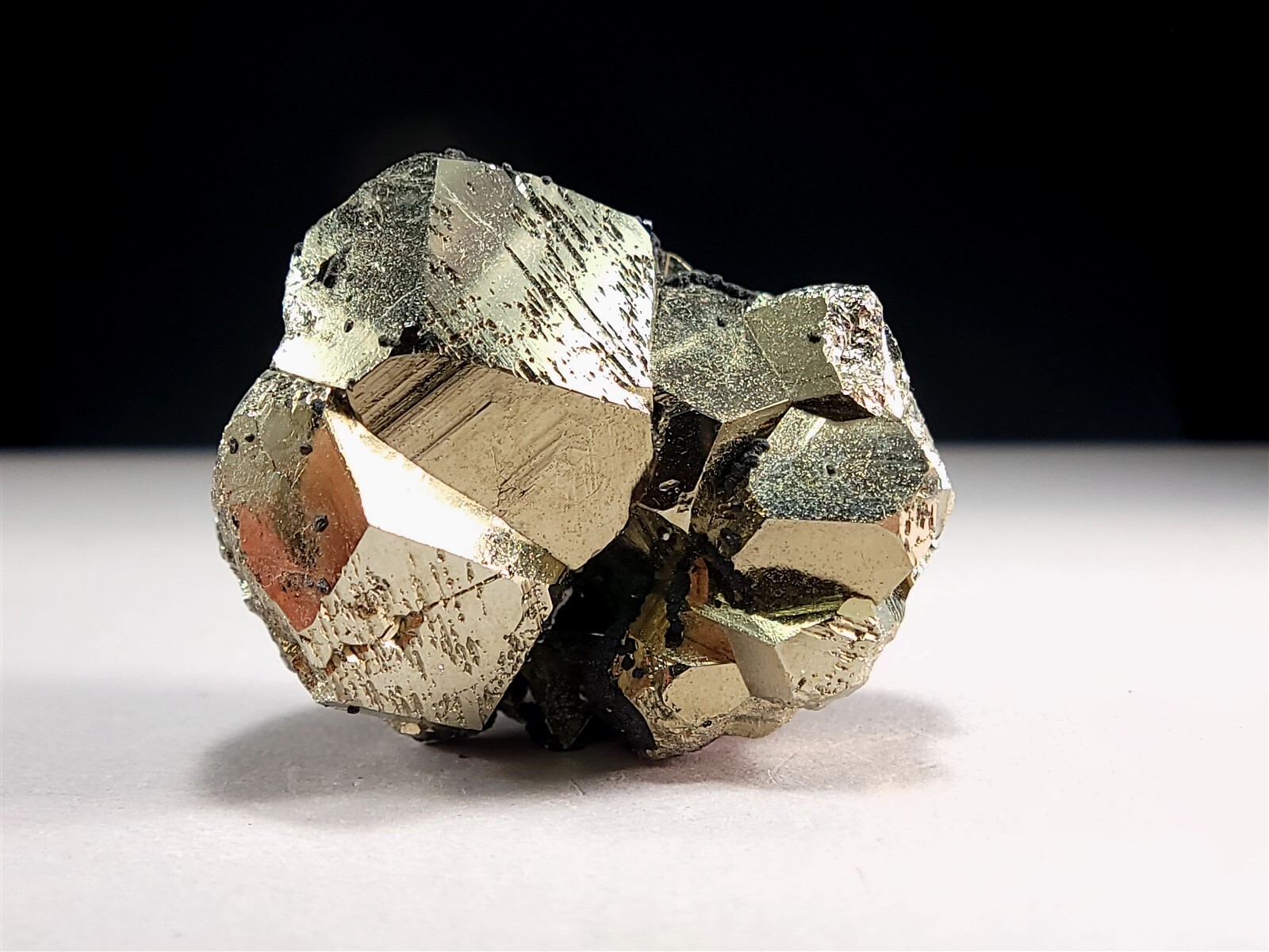Brilliant Peruvian Golden Pyrite Crystal Cluster #9