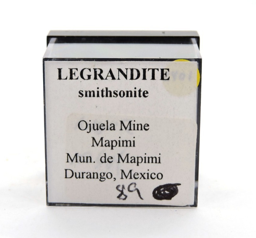 Legrandite with Smithsonite Mineral Specimen *Ojuela Mine, Mexico*