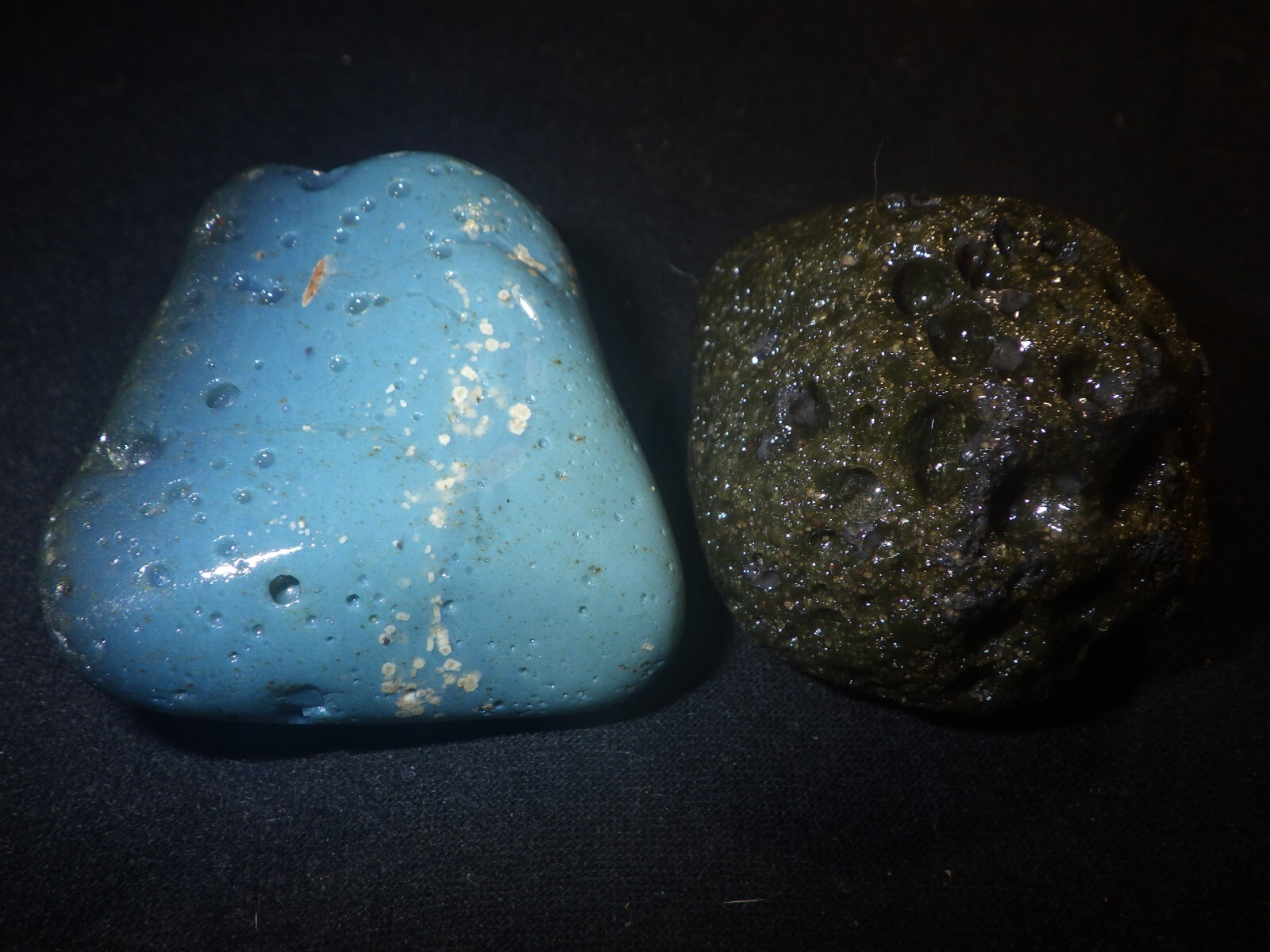Leland Blue Stone Slag Glass