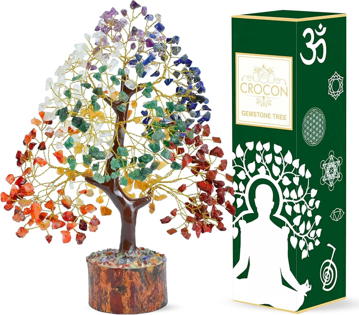 The Original 7 Chakra Crystal Tree Birthday Gifts for Women, Healing Crystal Tre