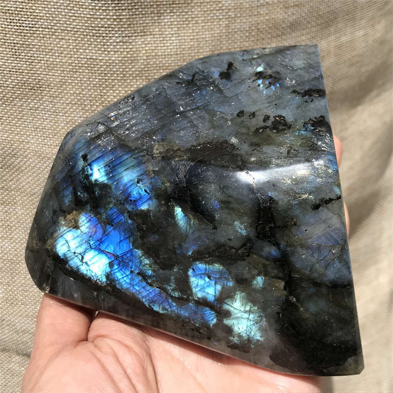 1.15kg Natural Labradorite Quartz Crystal Spectrolite Mineral Reiki healing