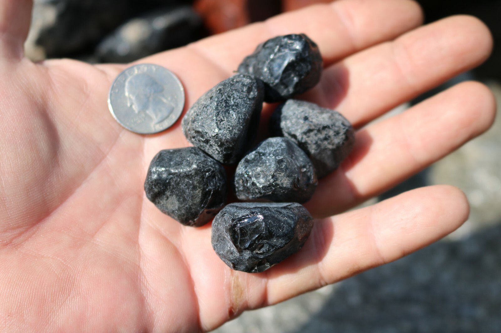 1 Lb Large Apache Tears Natural Obsidian Healing Stone US Seller FREE Ship!