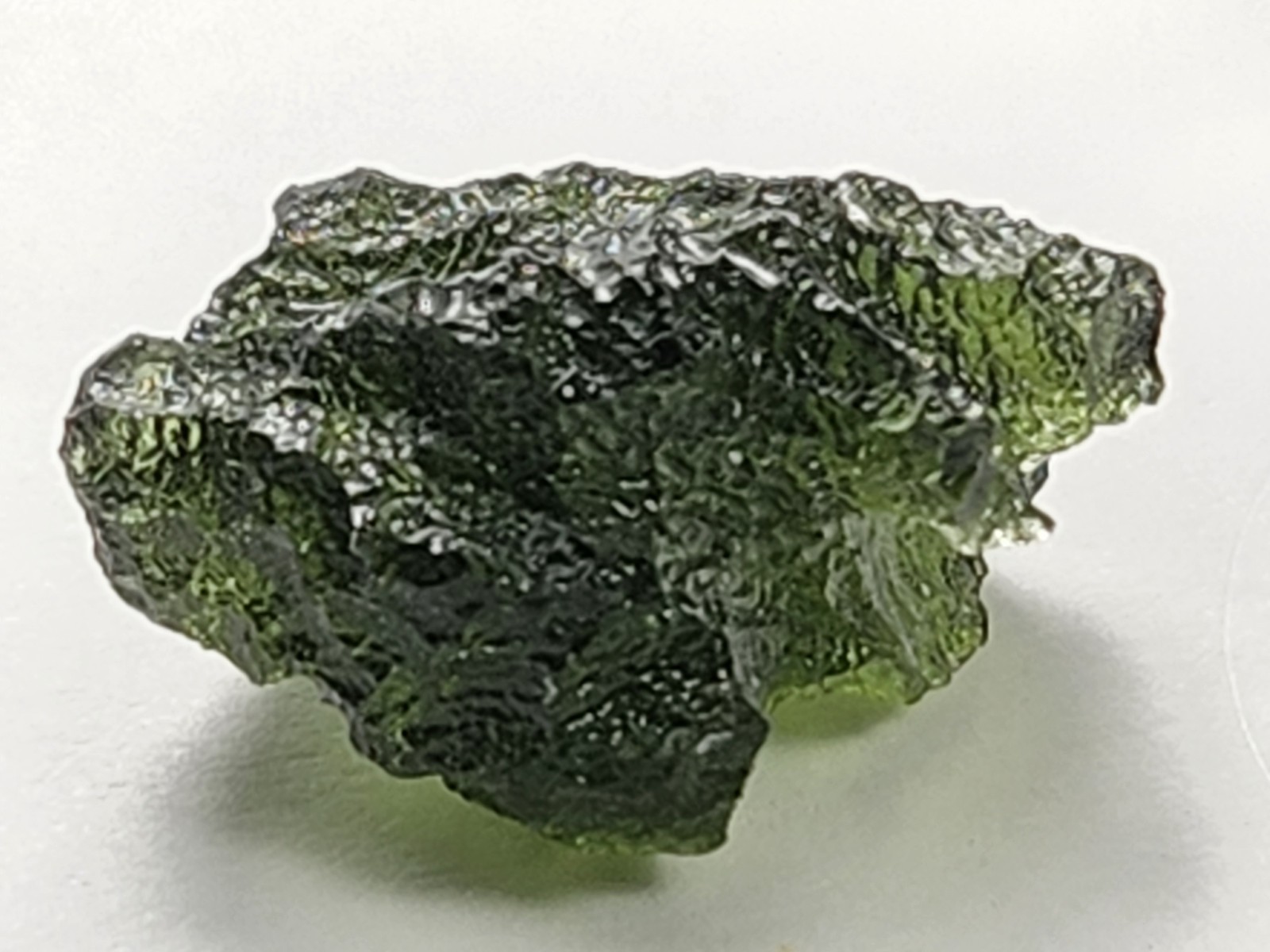 Top A++ 2.64g Gem Green Moldavite Crystal Chlum Czech Republic Minerals Crystals