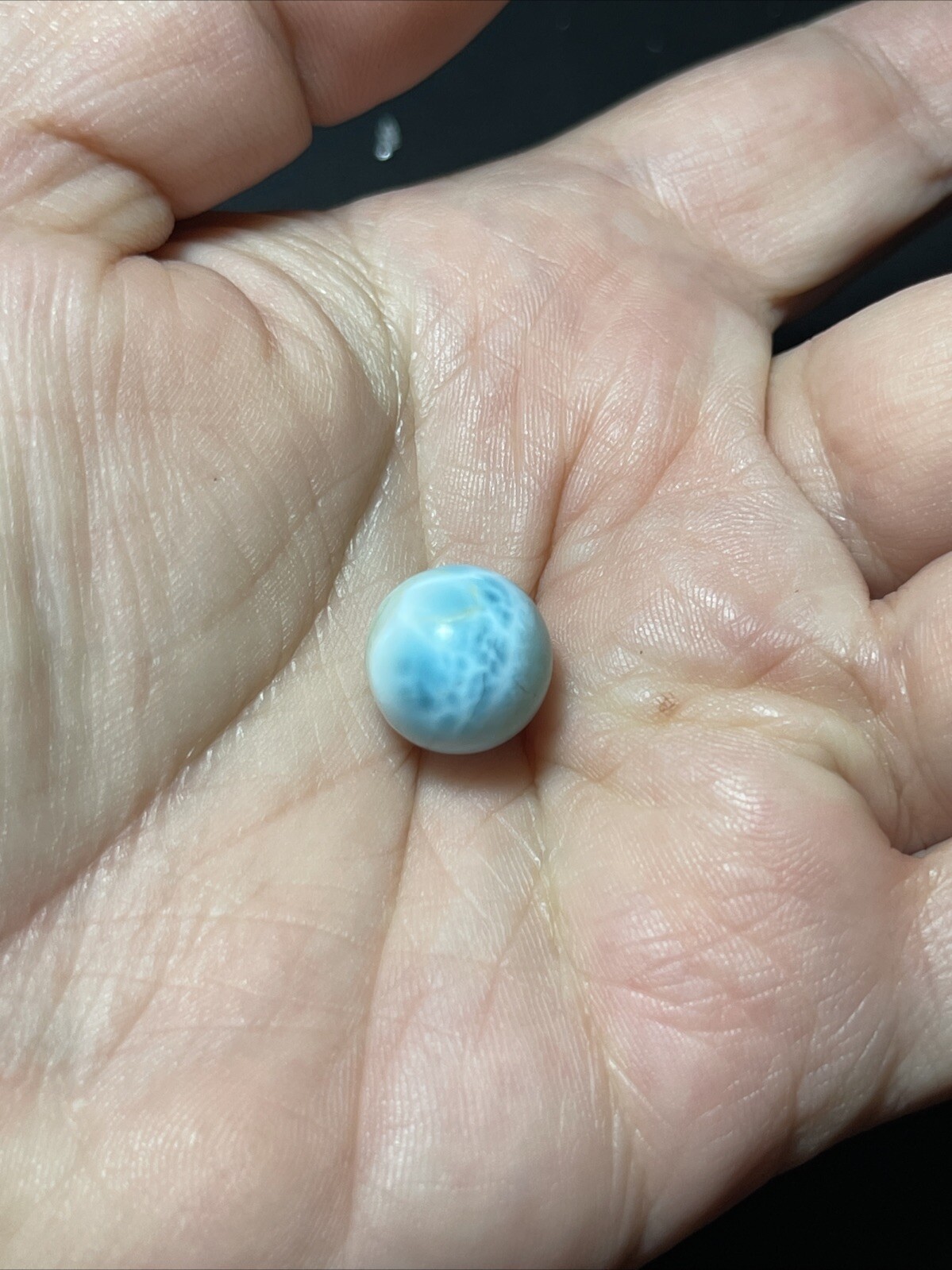 Larimar Mini Sphere Ball Orb Marble 12mm