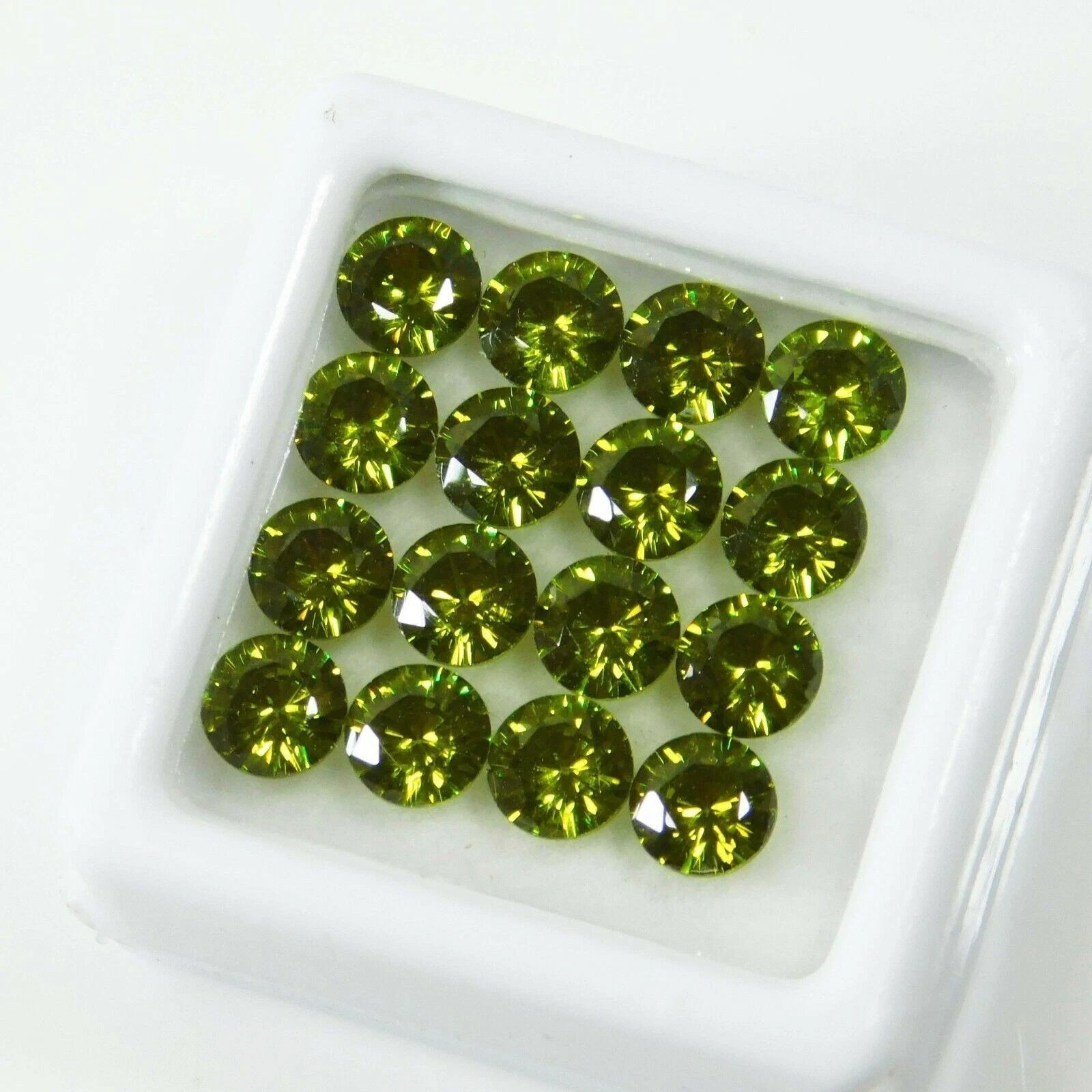 14 Pcs Green SAPPHIRE 12 To 14 Ct Natural CERTIFIED Loose Gemstone Round Shape