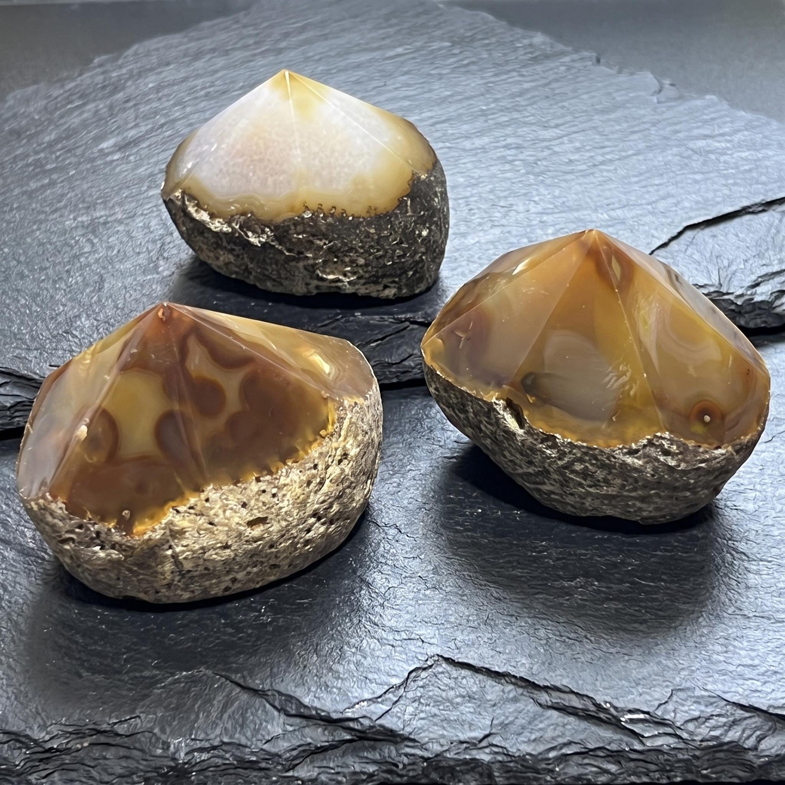 Agate Crystal Point Tower Carving Natural Genuine Mineral