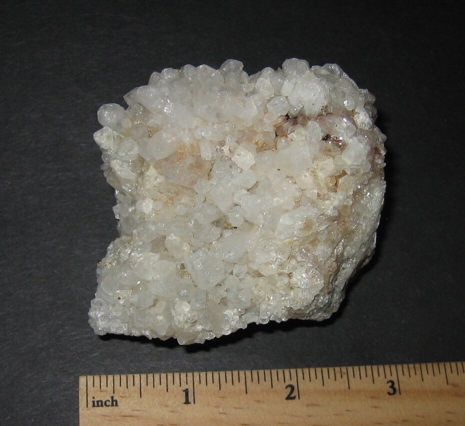 BEAUTIFUL RARE LOCALITY NATURAL 2.5″x 3″ QUARTZ CRYSTAL CLUSTER NH, USA 184g *A1