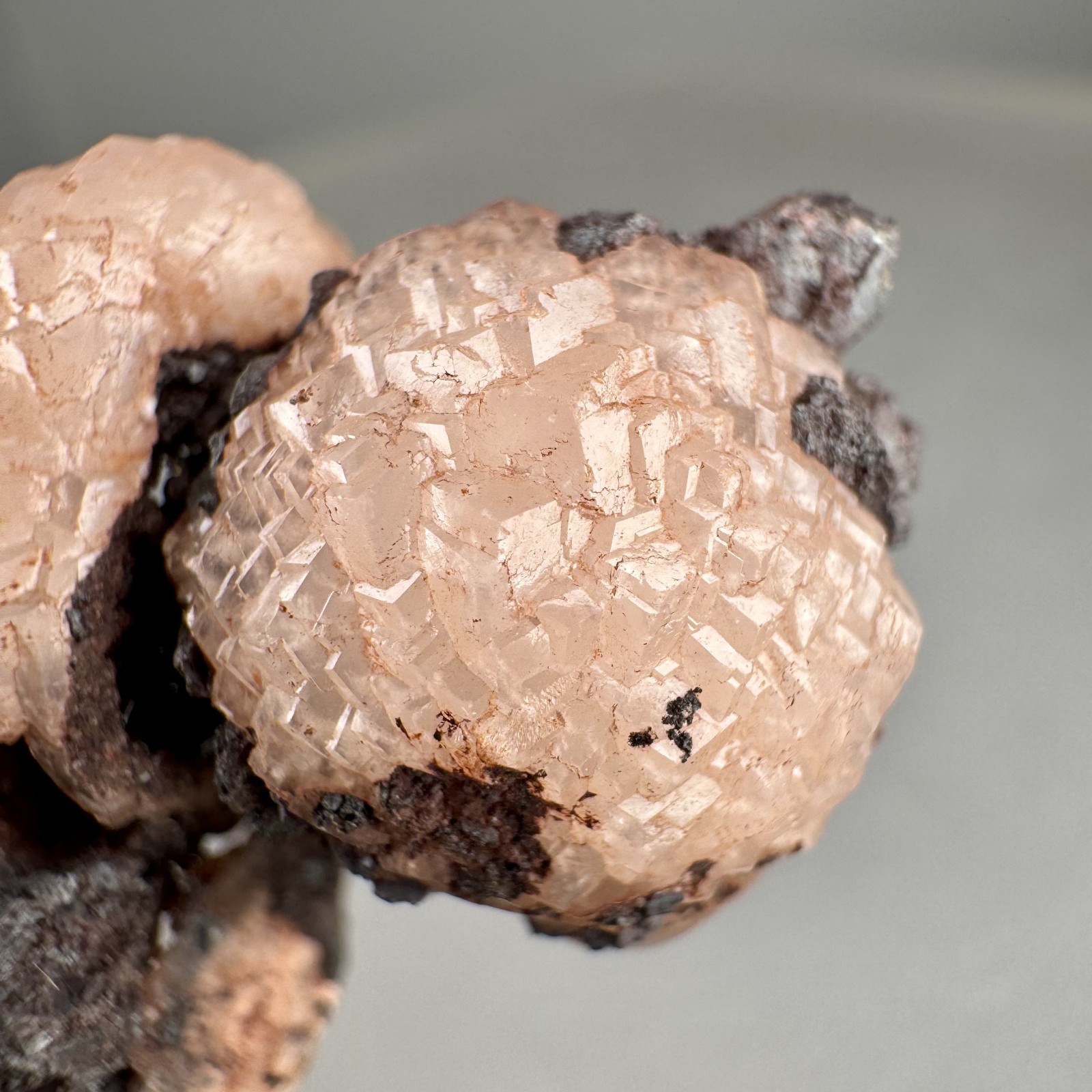 Nice Pink Manganocalcite Xls: Montreal Mine, Gogebic Range, Iron Co., Wisconsin