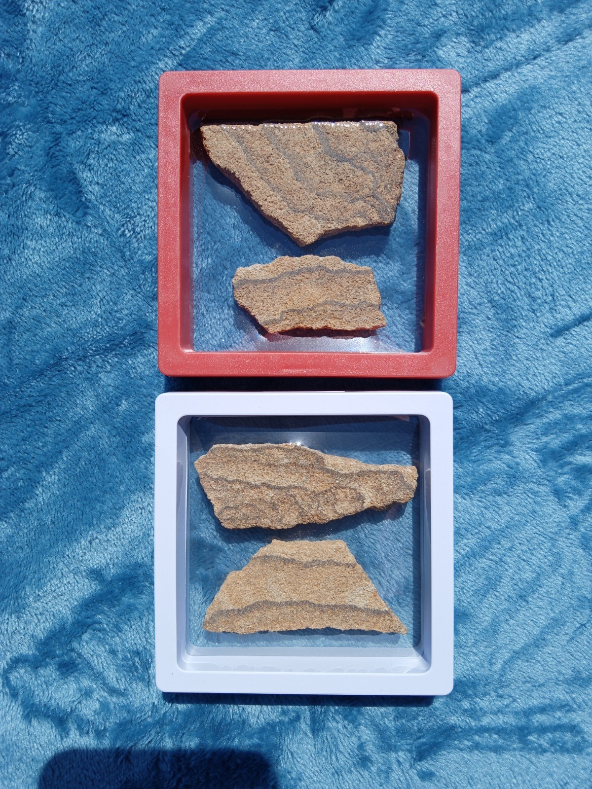 2 Colorful Display Boxes of Picture Desert 🏜️ Sandstone! Beautiful Patterns! D5