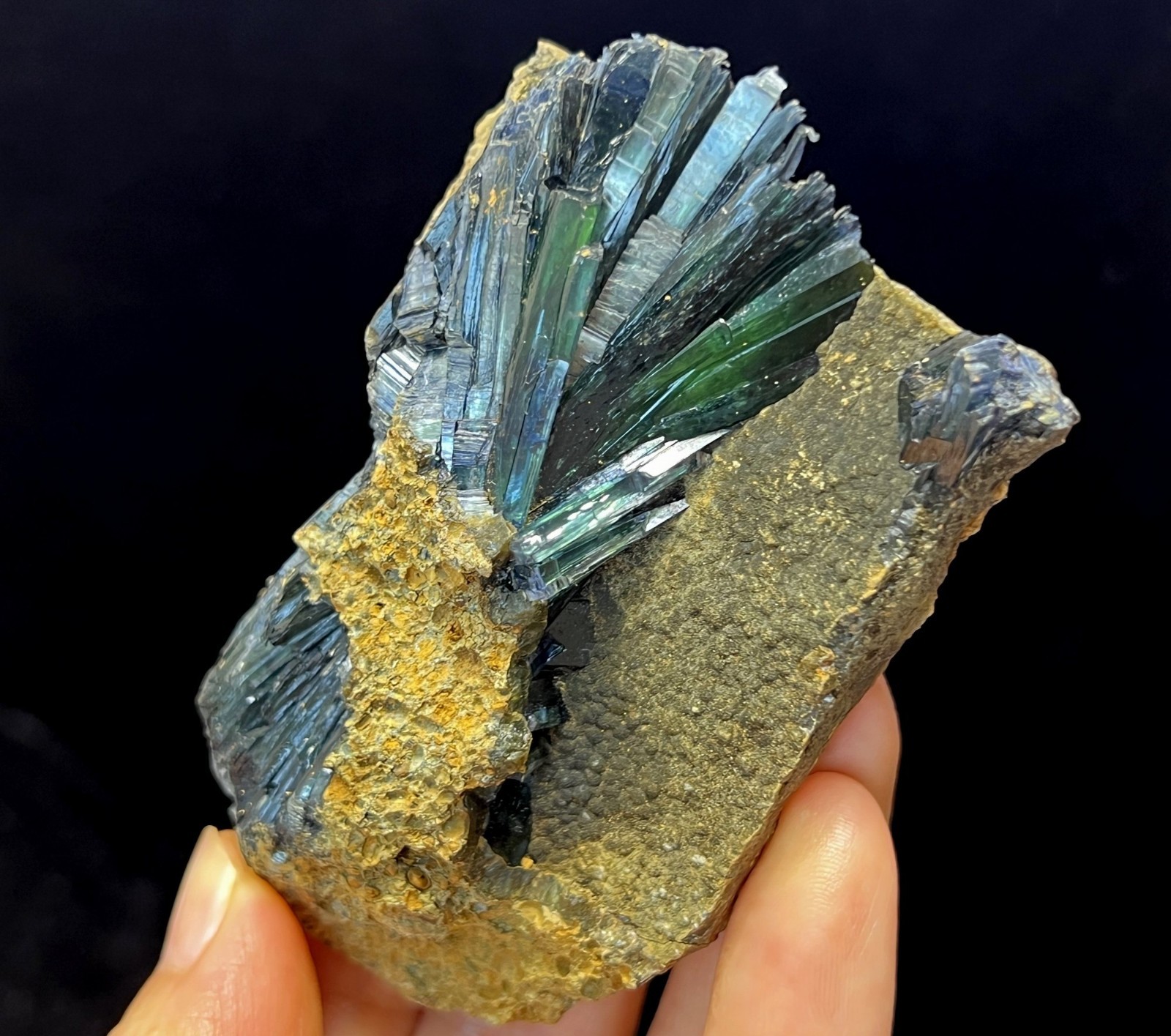 80mm Gemmy Vivianite mined from Brazil, Natural Mineral specimen