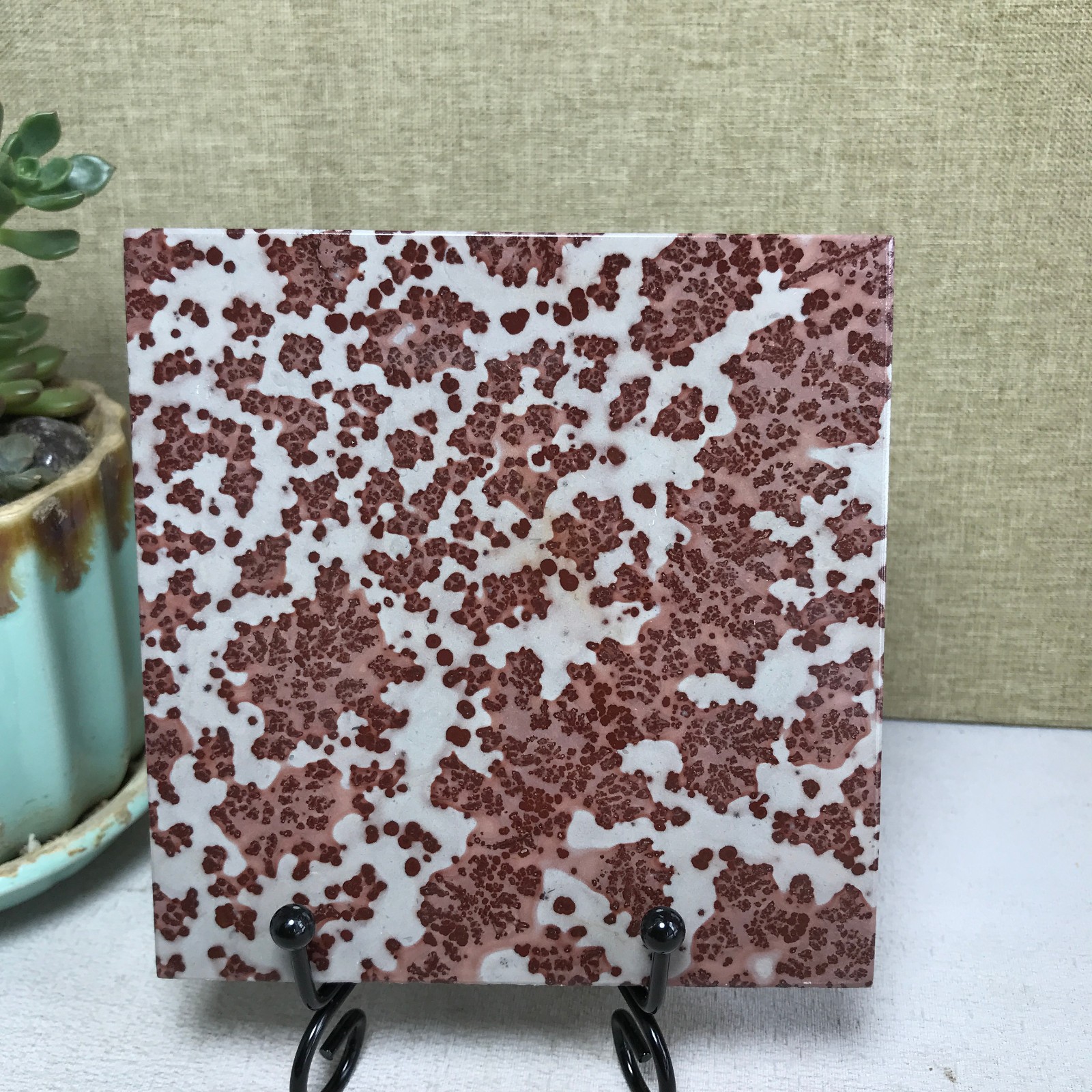 Natural Chinese painting stone crystal ornaments for home decoration 284g A5364