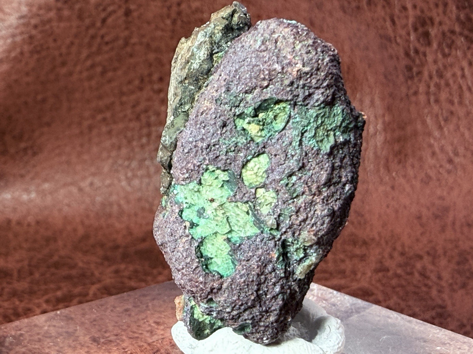Natural Oxidized Green Glacial Float Copper with Buffed Finish, Michigan 58 g