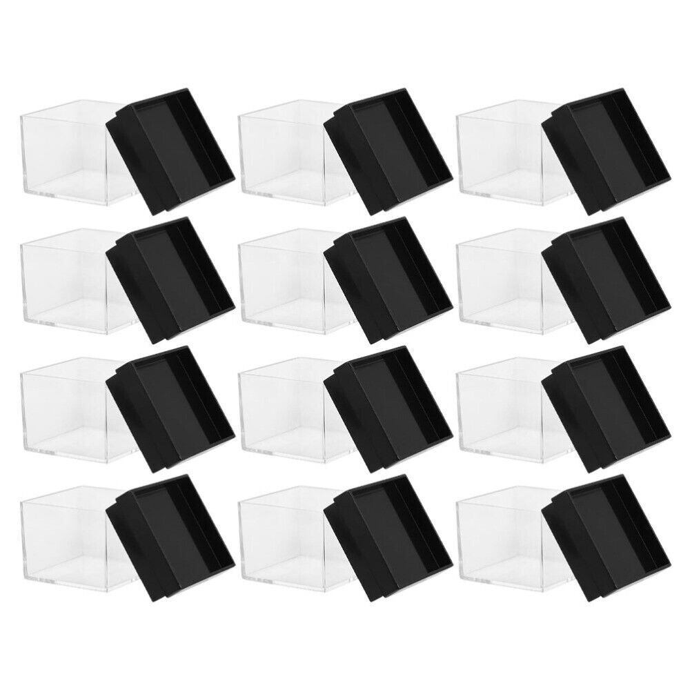 Mineral Display Specimen Box Rectangle Square Display Case Jewelry Organizer USA