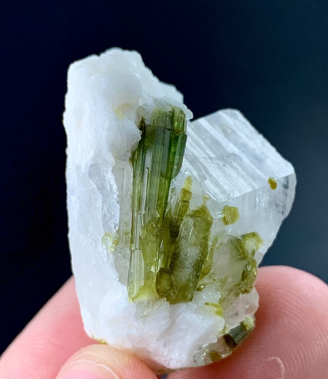 93 Carat Tourmaline Crystal and Quartz Specimen From Afghanistan