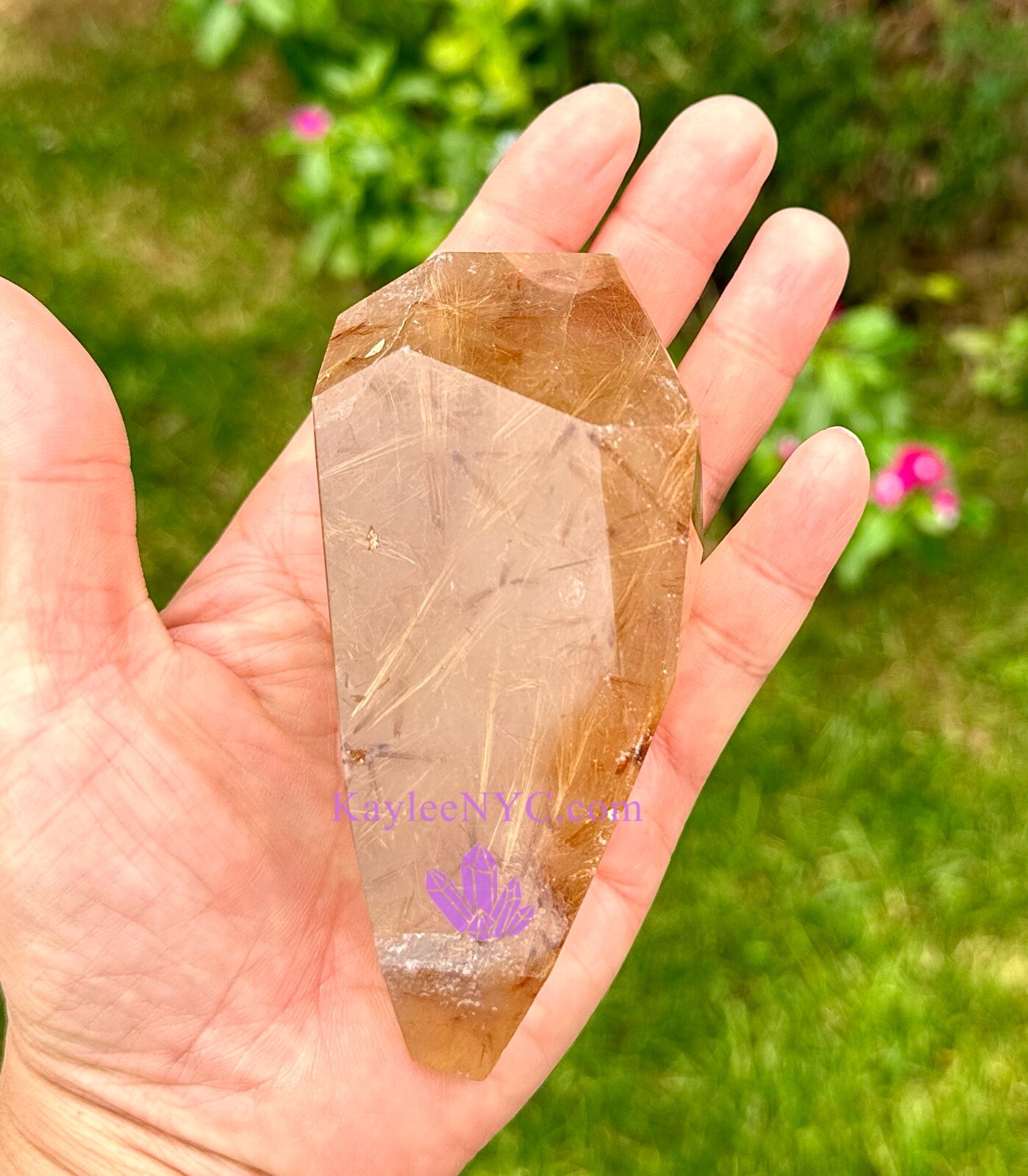 Wholesale Lot 10 PCs Natural Gold Rutilated Quartz Freeform Crystal