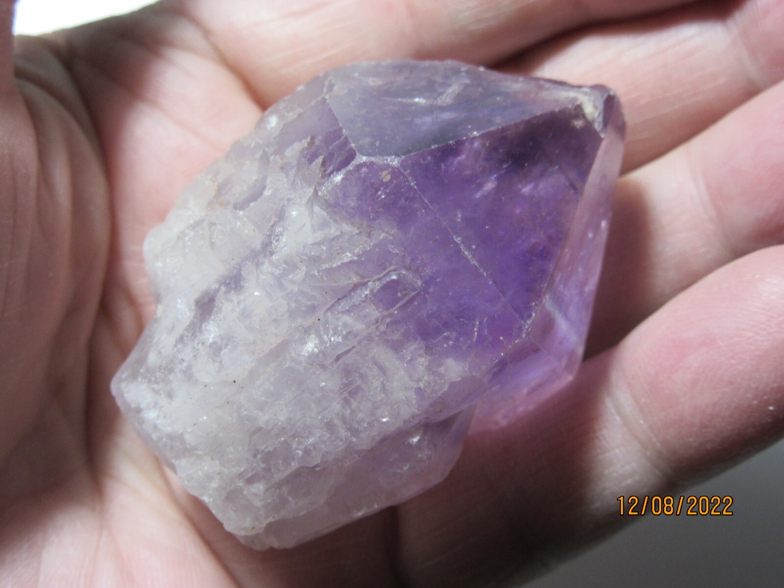 Amethyst Quartz Crystal Point 2 5/16″ Rough Collectible Reiki AQPR-1