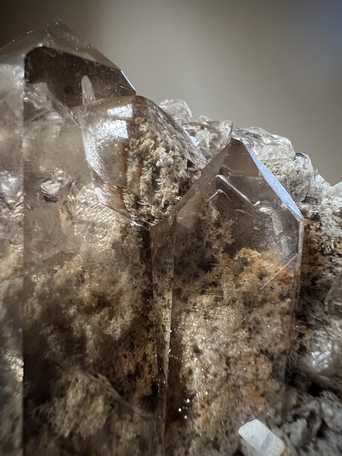 Lodolite Quartz Crystal Inclusion Quartz Natural Smoky Quartz Garden Quartz Braz