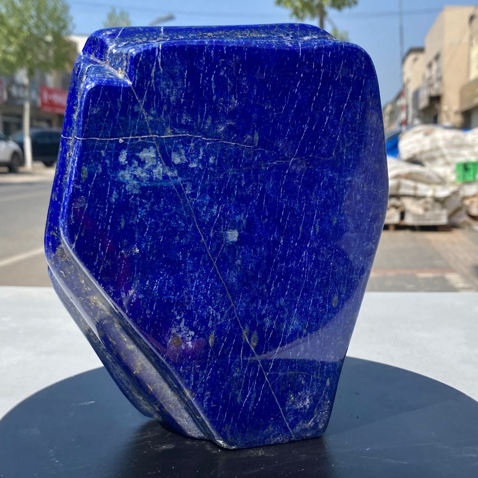 7.71LB Natural Stone Lapis Lazuli Freeform Polished Crystal Mineral Specimen